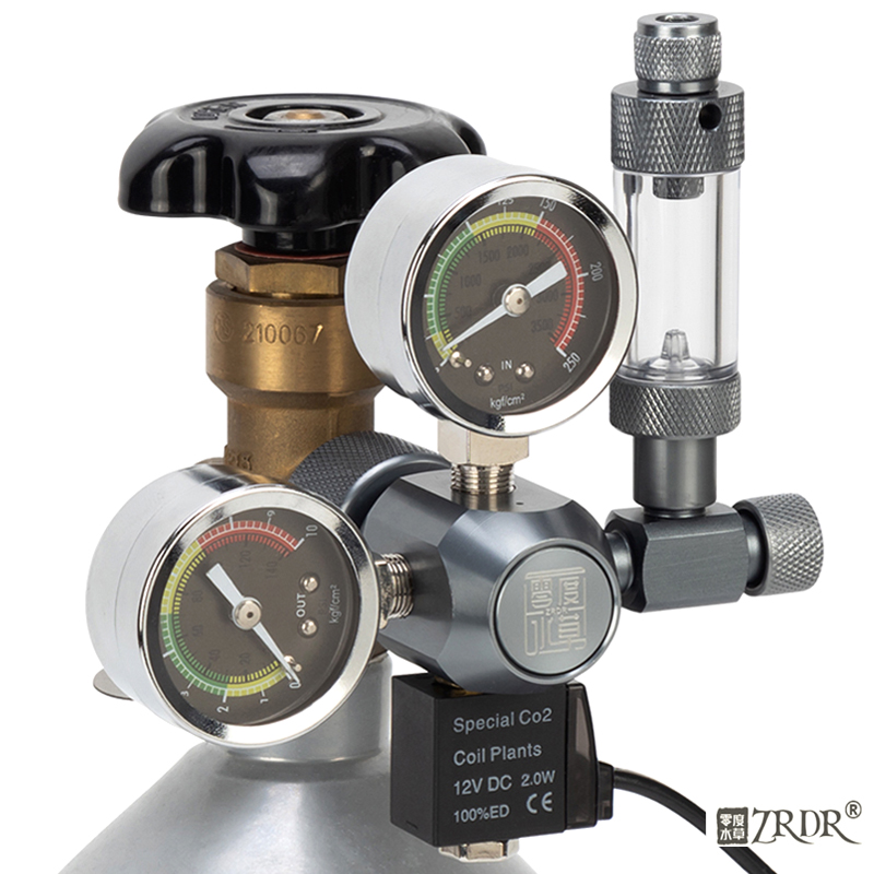 Planted Aquarium Accessories - Régulateur de CO2 pour aquarium ZRDR,