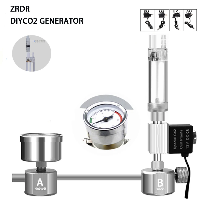 Planted Aquarium Accessories - Kit de générateur de CO2 DIY