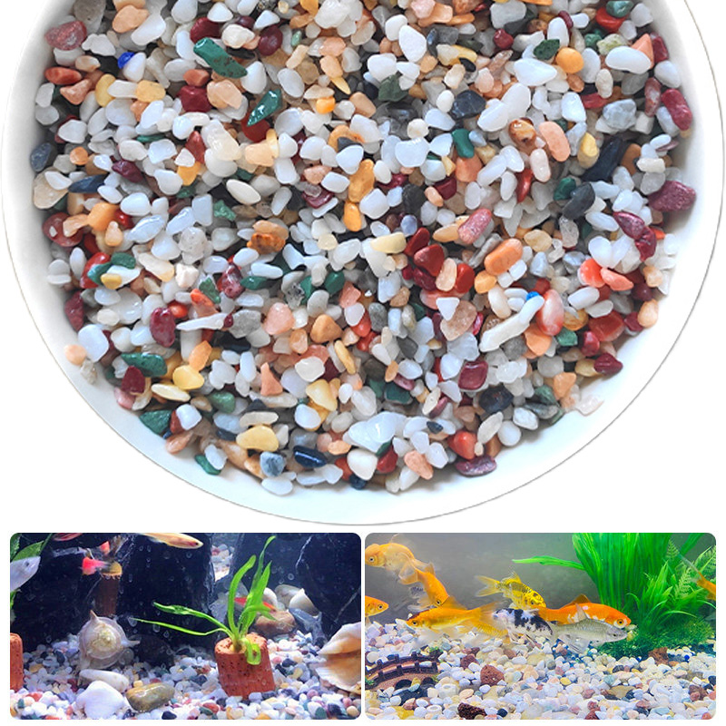 Planted Aquarium With Gravel - Pierre de gravier naturelle 200~1000g, décoration