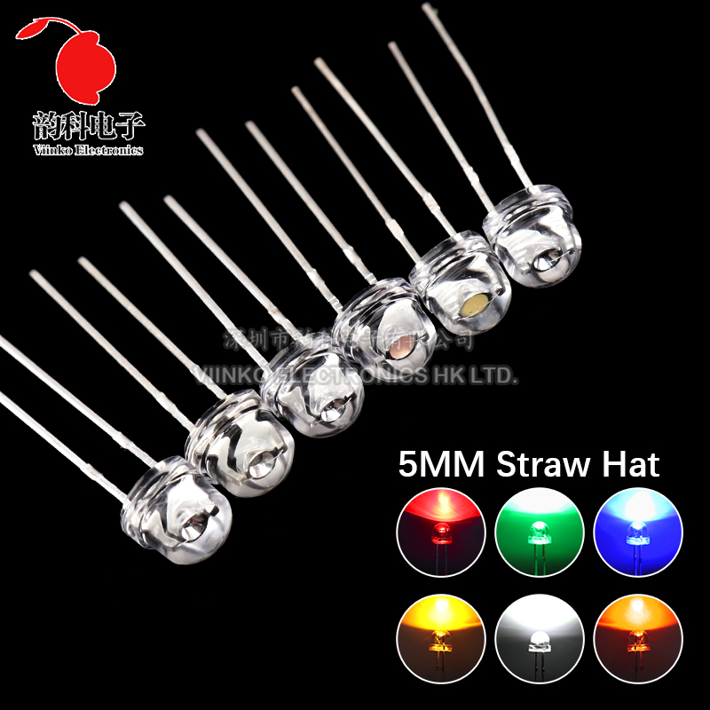 Ludwigia Super Red - Diode électroluminescente LED super brillante, chapeau
