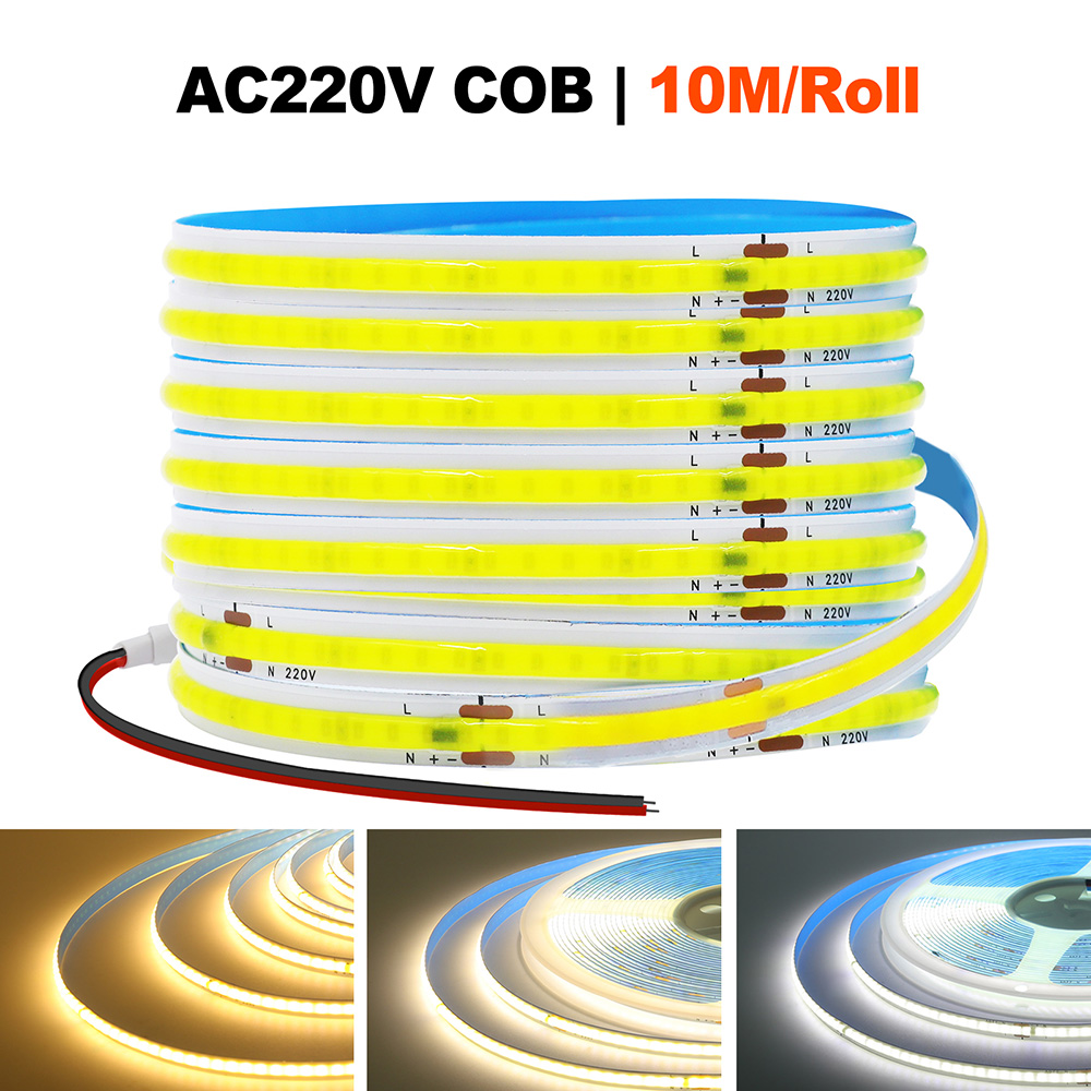 Ludwigia Super Red - Bande lumineuse LED COB, 220V, 5m,
