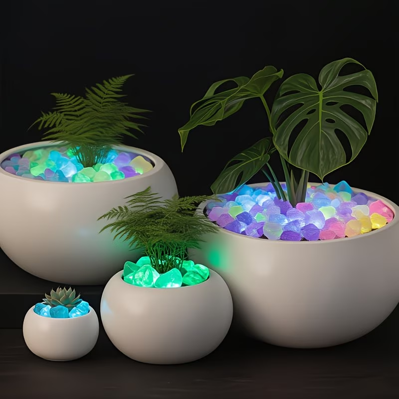 Ensemble de galets lumineux, 3 - Aquarium Planted Plants avis et prix