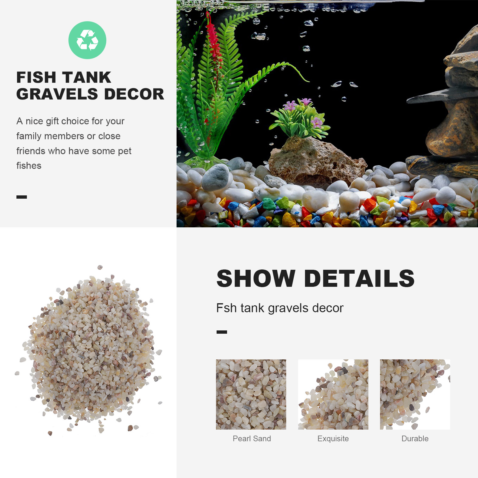 1 ensemble de gravier décorati - Planted Aquarium With Gravel avis et prix